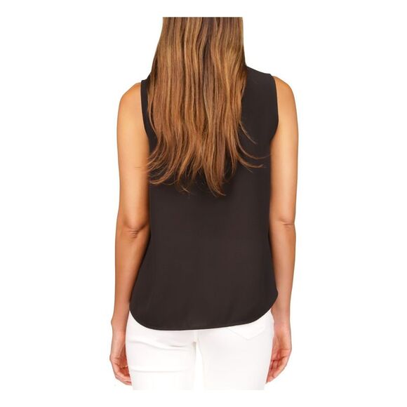 NWT MICHAEL MICHAEL KORS Womens Black Chain Vented Hem Sleeveless Top XL - Picture 2 of 5